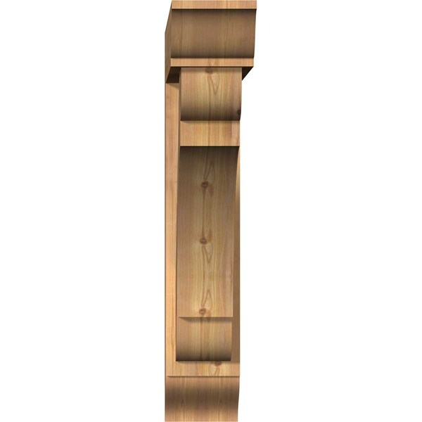 Olympic Traditional Smooth Bracket W/ Offset Brace, Western Red Cedar, 7 1/2W X 36D X 40H